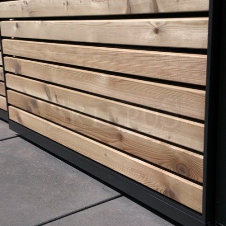 SKIRPUS outdoor (exterior)  wooden sliding shutters Model 1