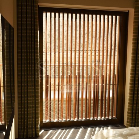 SKIRPUS outdoor (exterior) vertical wooden sliding shutters