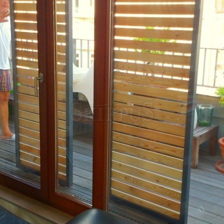 SKIRPUS outdoor (exterior) wooden sliding shutters Model 1