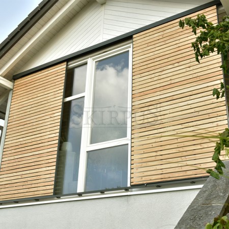 SKIRPUS outdoor exterior wooden sliding shutters, Model 1, Spaichingen (Germany)
