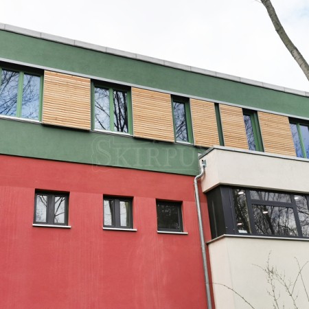 SKIRPUS outdoor exterior wooden sliding shutters, Model 1, Berlin (Germany)