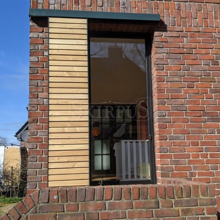 SKIRPUS outdoor exterior wooden sliding shutters, Model 1, Krefeld (Germany) 